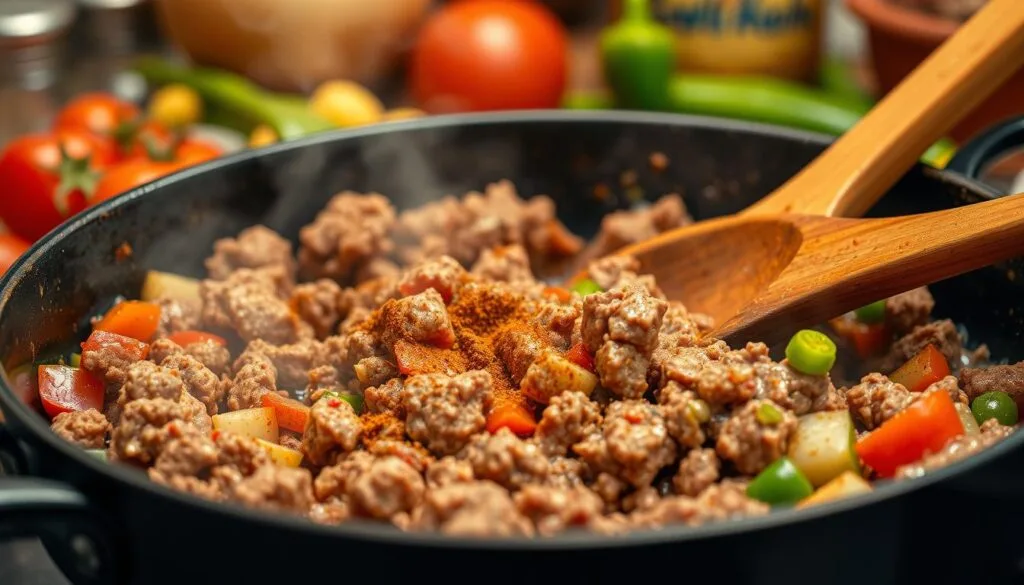 Chili Con Carne Ground Beef Preparation